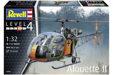 Revell vrtulníku Alouette II / Plastikový model / 1:32