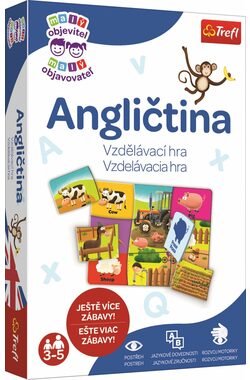 Trefl - Hra - Vzdělavací hra Malý objevitel: Angličtina / 1 až 4 hráči / od 3 let