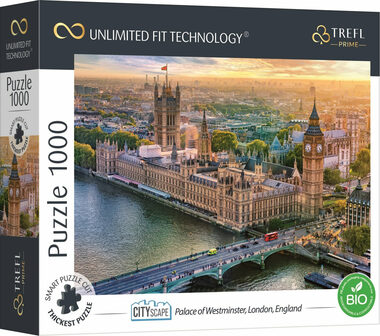 Trefl - Puzzle - UFT Cityscape: Westministerský palác, Londýn / 1000 dílků / 68.3 x 48 cm / věk 12+