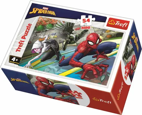 Trefl - Puzzle - Spiderman: Připraveni k boji / 54 dílků / 20 x 13 cm / věk 4+