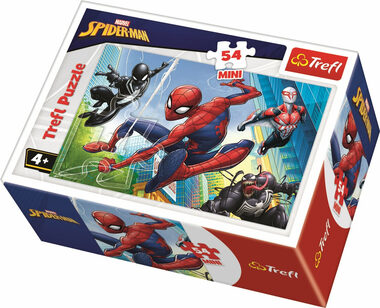 Trefl - Puzzle - Spiderman: Jeden tým / 54 dílků / 20 x 13 cm / věk 4+