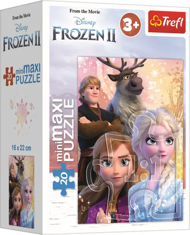 Trefl - Puzzle - Ledové království 2: Přátelství / 20 dílků / 22 x 16 cm / věk 3+
