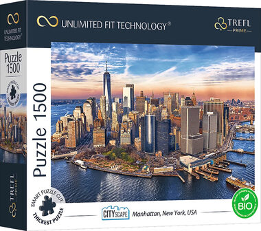 Trefl - Puzzle - UFT Cityscape: Manhattan, New York, USA / 1500 dílků / 85 x 58 cm / věk 12+