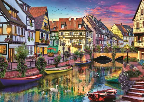Trefl - Puzzle - Colmar, Francie / 2000 dílků / 96 x 68 cm /  věk 15+