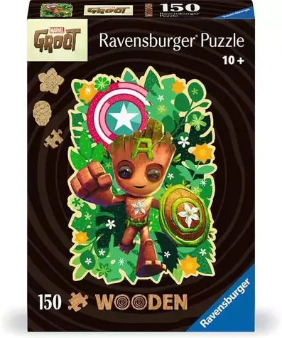 Ravensburger Dřevěné puzzle: Groot / 150 dílků / od 10 let