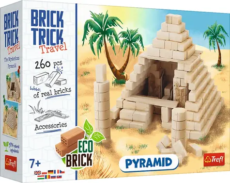 Trefl - Stavebnice - BRICK TRICK Travel: Pyramida M / 260 dílů / věk 7+