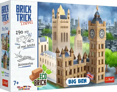 Trefl - Stavebnice - BRICK TRICK Travel: Big Ben L / 290 dílů / věk 7+