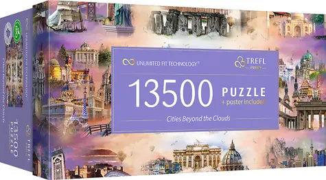 Trefl - Puzzle - UFT Města za oblaky / 13500 dílků / 198.6 x 137.6 cm / věk 12+