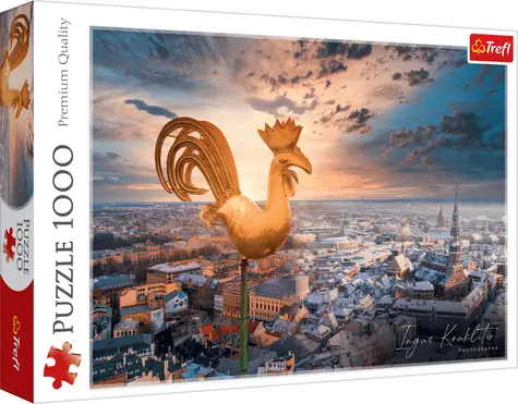 Trefl - Puzzle - Riga, Lotyšsko / 1000 dílků / 68.3 x 48 cm  / věk 12+