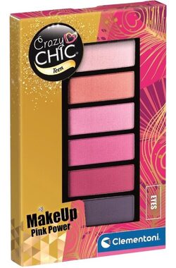 Clementoni Crazy CHIC Teen: MakeUp Eyes Pink Power / od 6 let