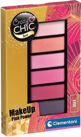 Clementoni Crazy CHIC Teen: MakeUp Eyes Pink Power / od 6 let