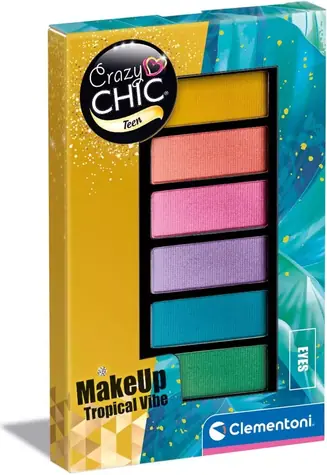 Clementoni Crazy CHIC Teen: MakeUp Eyes Tropical Vibe / od 6 let
