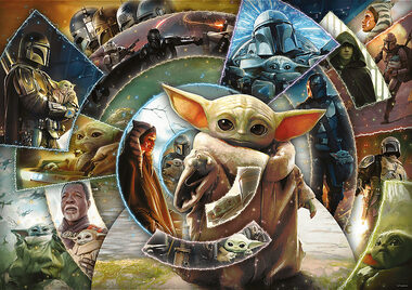 Trefl - Puzzle - The Mandalorian: Groguovo putování / 1000 dílků / 68.3 x 48 cm / věk 12+