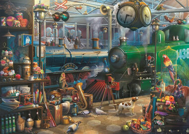 Trefl - Puzzle - Vlakové nádraží / 6000 dílků / 136 x 96 cm / věk 12+