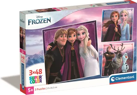 Clementoni PUZZLE Ledové království / 3x48 dílků / od 5 let