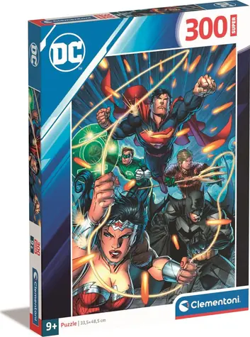 Clementoni PUZZLE DC Comics: Liga Spravedlnosti / 300 dílků / od 9 let