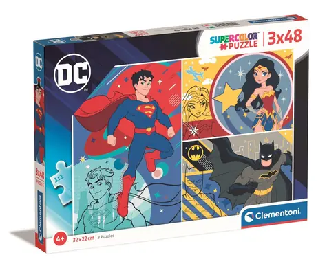 Clementoni PUZZLE DC Comics / 3x48 dílků / od 5 let