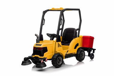 Eljet Dětské elektrické auto zametač žlutá / 50W / rychlost 2-4km/h / nosnost 30kg