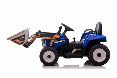 Eljet Dětský elektrický traktor s nakládací lžící modrá / 70W / rychlost 3-8km/h / nosnost 30kg