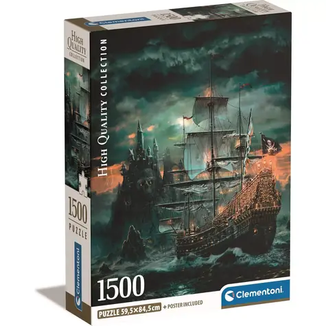 Clementoni PUZZLE Pirátská loď / 1500 dílků / od 14 let