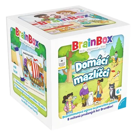 Asmodee BrainBox - domácí mazlíčci / Délka hry: 10 minut / Počet hráčů: 1+ / od 6 let