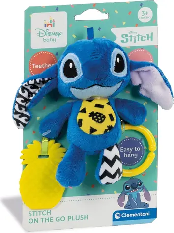 Clementoni BABY Disney Plyšový Stitch na zavěšení / od 3 měsíců