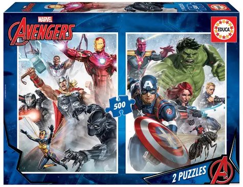 EDUCA Puzzle Avengers / 2x500 dílků / od 10 let