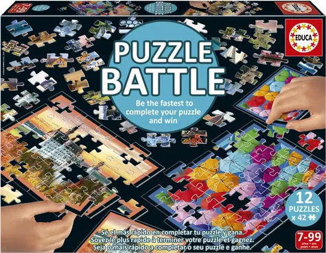 EDUCA Puzzle bitva Cestování / 12x42 dílků / od 7 let