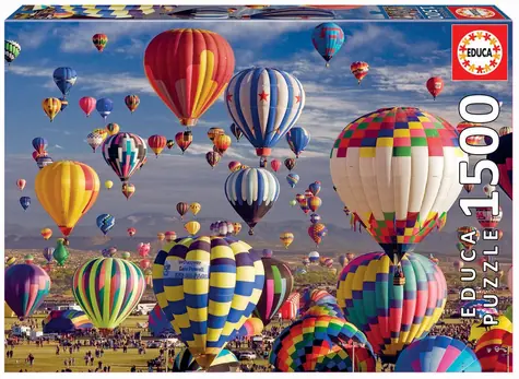 EDUCA Puzzle Horkovzdušné balóny / 1500 dílků / od 12 let