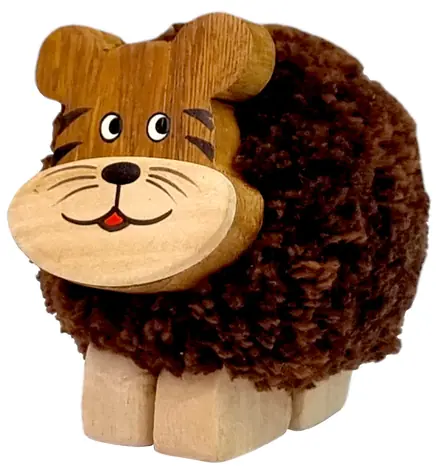 2Kids Toys Dřevěná figurka XL pompon Tygr