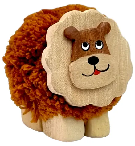 2Kids Toys Dřevěná figurka XL pompon Lev