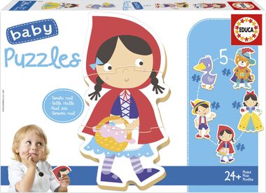 EDUCA Baby puzzle Pohádky 5v1 (3-5 dílků) / 19 dílků / od 2 let