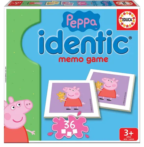 EDUCA Pexeso Prasátko Peppa / 36 kartiček / od 3 let