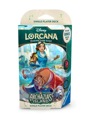 Disney Lorcana: Archazia's Island - Ruby & Sapphire Starter Deck (Belle & Beast) / od 8 let