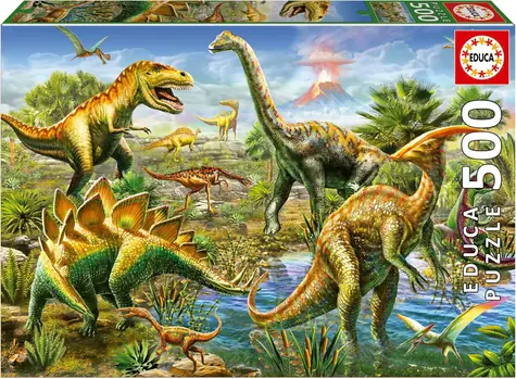 EDUCA Puzzle Jurské hřiště / 500 dílků / od 11 let