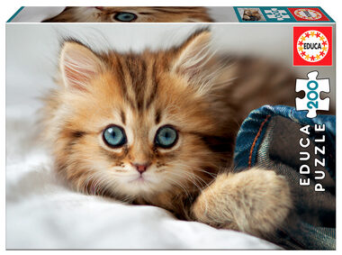 EDUCA Puzzle Koťátko / 200 dílků / od 6 let