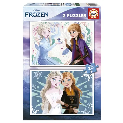 EDUCA Puzzle Ledové království / 2x20 dílků / od 3 let