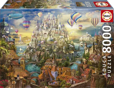 EDUCA Puzzle Město snů / 8000 dílků / od 14 let