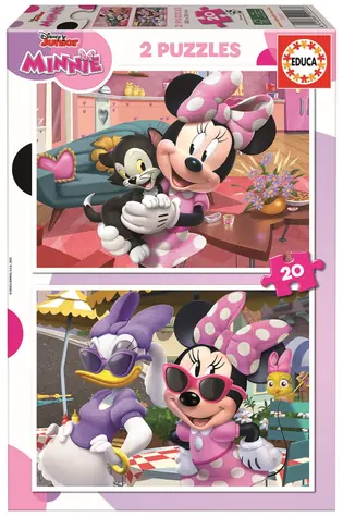 EDUCA Puzzle Minnie / 2x20 dílků / od 3 let
