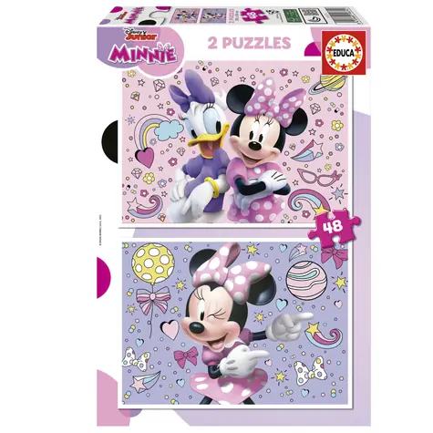 EDUCA Puzzle Minnie / 2x48 dílků / od 3 let