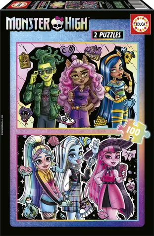 EDUCA Puzzle Monster High / 2x100 dílků / od 6 let