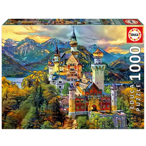 EDUCA Puzzle Neuschwanstein / 1000 dílků / od 14 let