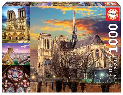 EDUCA Puzzle Notre Dame koláž / 1000 dílků / od 14 let