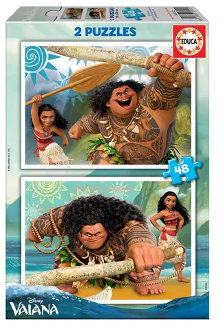 EDUCA Puzzle Odvážná Vaiana / 2x48 dílků / od 3 let