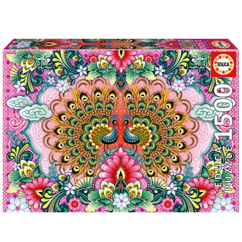 EDUCA Puzzle Pávi indičtí / 1500 dílků / od 14 let