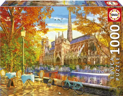 EDUCA Puzzle Podzimní Notre Dame / 1000 dílků / od 14 let