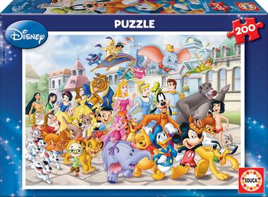 EDUCA Puzzle Průvod postaviček Disney / 200 dílků / od 6 let