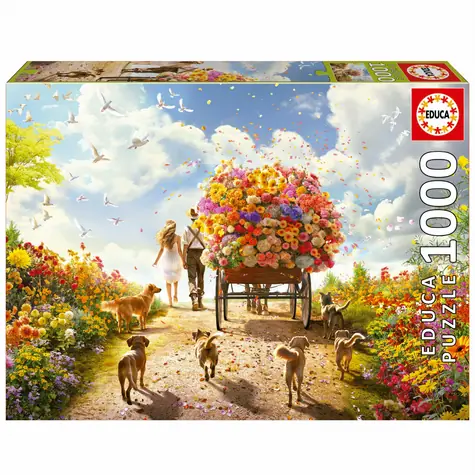 EDUCA Puzzle Rozvoz květin / 1000 dílků / od 14 let