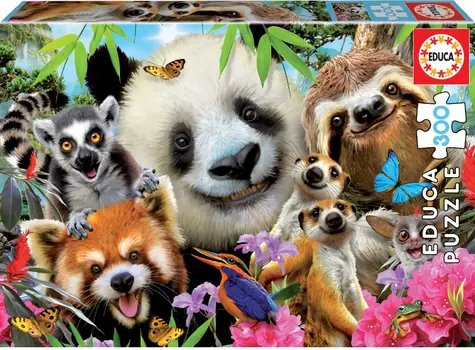 EDUCA Puzzle Selfie černookých kamarádů / 300 dílků / od 8 let