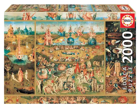 EDUCA Puzzle Zahrada pozemských rozkoší / 2000 dílků / od 14 let